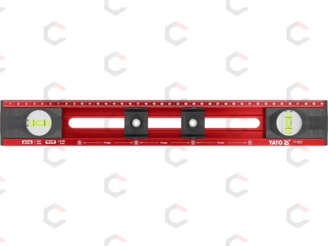Gulsčiukas elektrikams | su galimybe perkelti ir žymėti atstumus | 400 mm (YT-30327) 2 Gulsčiukas elektrikams | su galimybe perkelti ir žymėti atstumus | 400 mm (YT-30327) 2