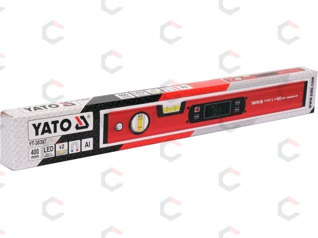 Gulsčiukas skaitmeninis su LED | aliuminis | 400 mm (YT-30397) 1 Gulsčiukas skaitmeninis su LED | aliuminis | 400 mm (YT-30397) 1