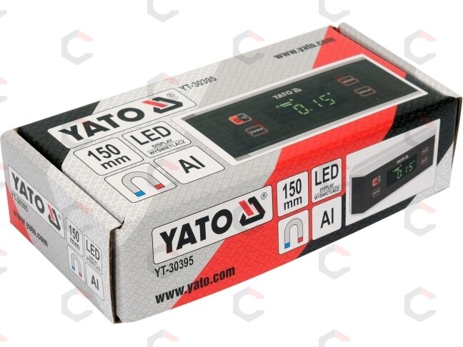 Gulsčiukas skaitmeninis su LED | foninio apšvietimo sistema | 150 mm (YT-30395) 4 Gulsčiukas skaitmeninis su LED | foninio apšvietimo sistema | 150 mm (YT-30395) 4