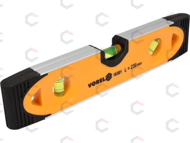 Gulsčiukas torpedo | 3 akutės | magnetinis | gumuotas | 230 mm (16301) Gulsčiukas torpedo | 3 akutės | magnetinis | gumuotas | 230 mm (16301)