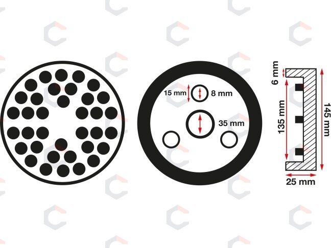 Guminis padas | auto keltuvams | Ø 145 mm (6474) 1 Guminis padas | auto keltuvams | Ø 145 mm (6474) 1
