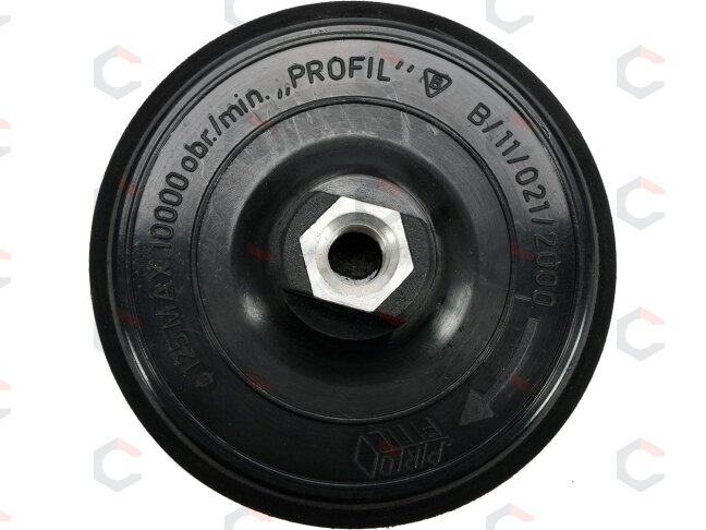 Guminis padas minkštas M14, 125 mm "Profil" (08511) 1 Guminis padas minkštas M14, 125 mm "Profil" (08511) 1