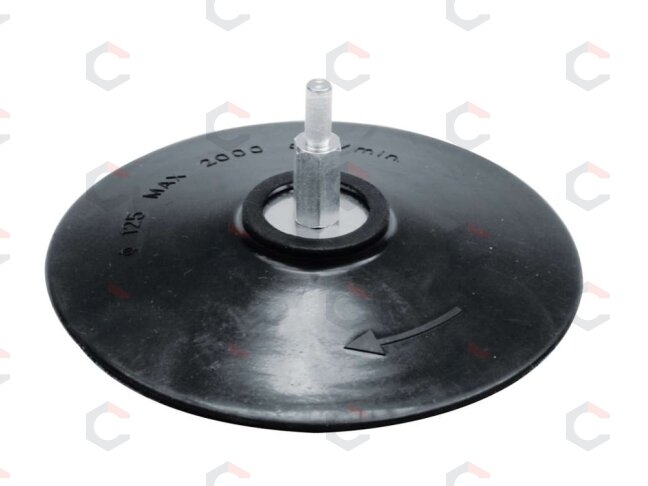 Guminis padas su kotu / velcro | 125 mm (08312) Guminis padas su kotu / velcro | 125 mm (08312)