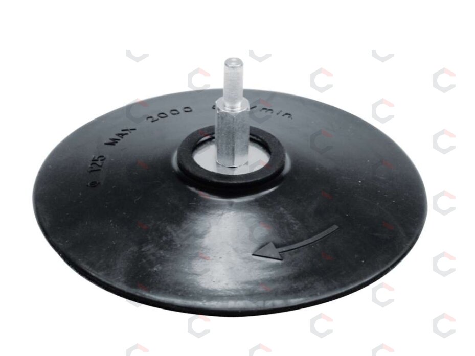 Guminis padas su kotu / velcro | 125 mm (08312) Guminis padas su kotu / velcro | 125 mm (08312)