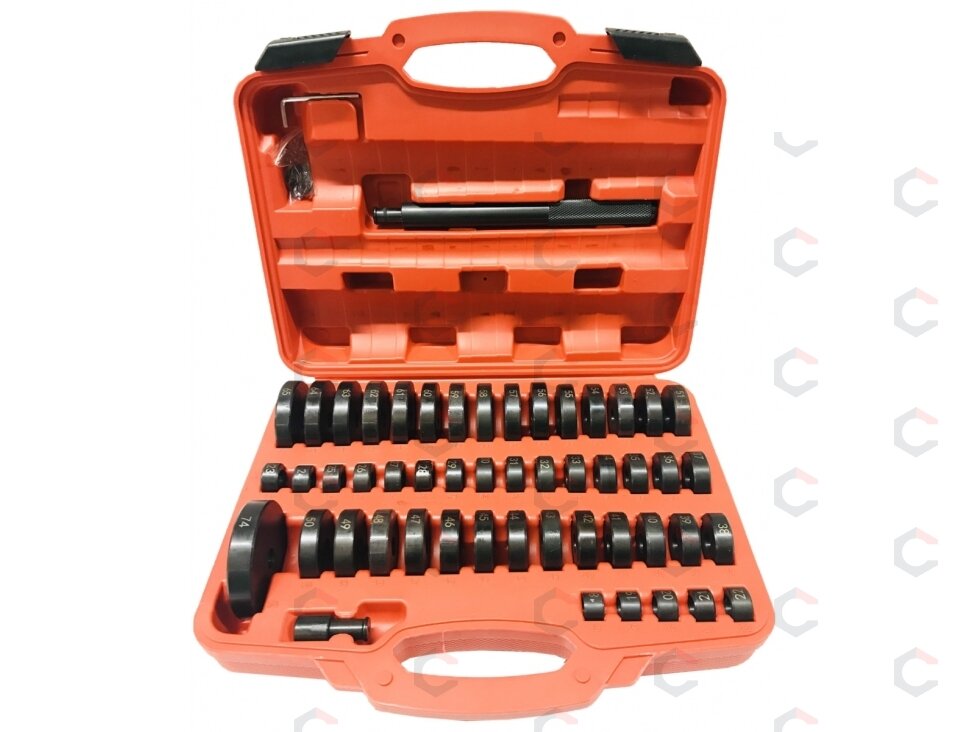 Guolių ir sandariklių presavimo rinkinys | 18–74 mm | 52 vnt. (SK1352) Guolių ir sandariklių presavimo rinkinys | 18–74 mm | 52 vnt. (SK1352)