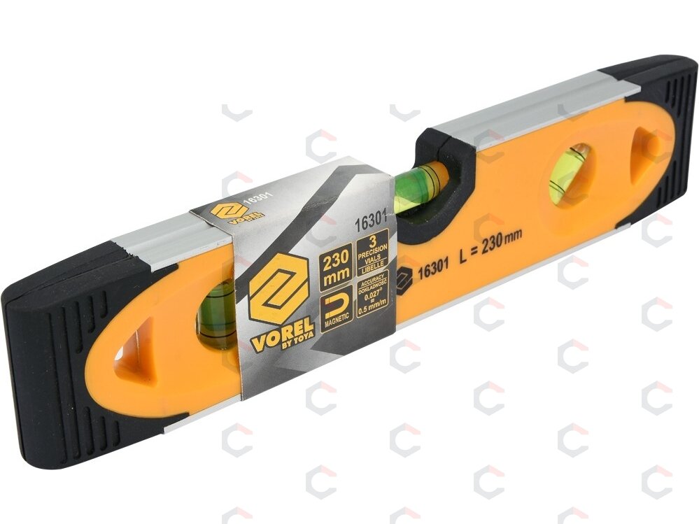 Gulsčiukas torpedo | 3 akutės | magnetinis | gumuotas | 230 mm (16301) 1 Gulsčiukas torpedo | 3 akutės | magnetinis | gumuotas | 230 mm (16301) 1