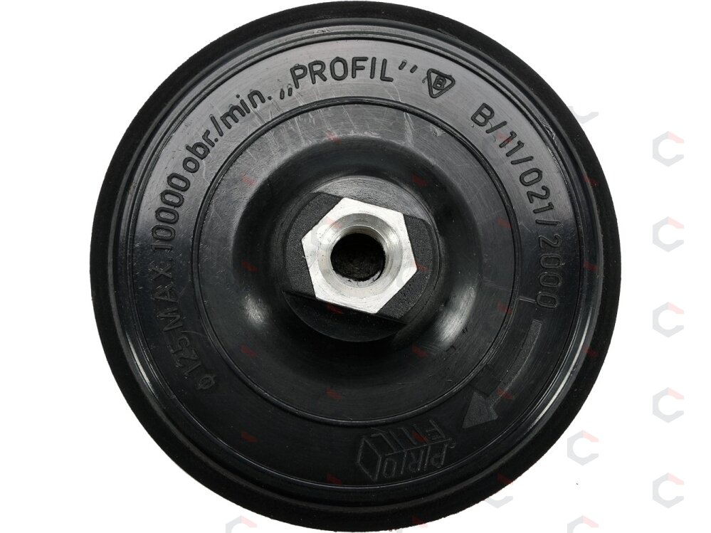 Guminis padas minkštas M14, 125 mm "Profil" (08511) 1 Guminis padas minkštas M14, 125 mm "Profil" (08511) 1