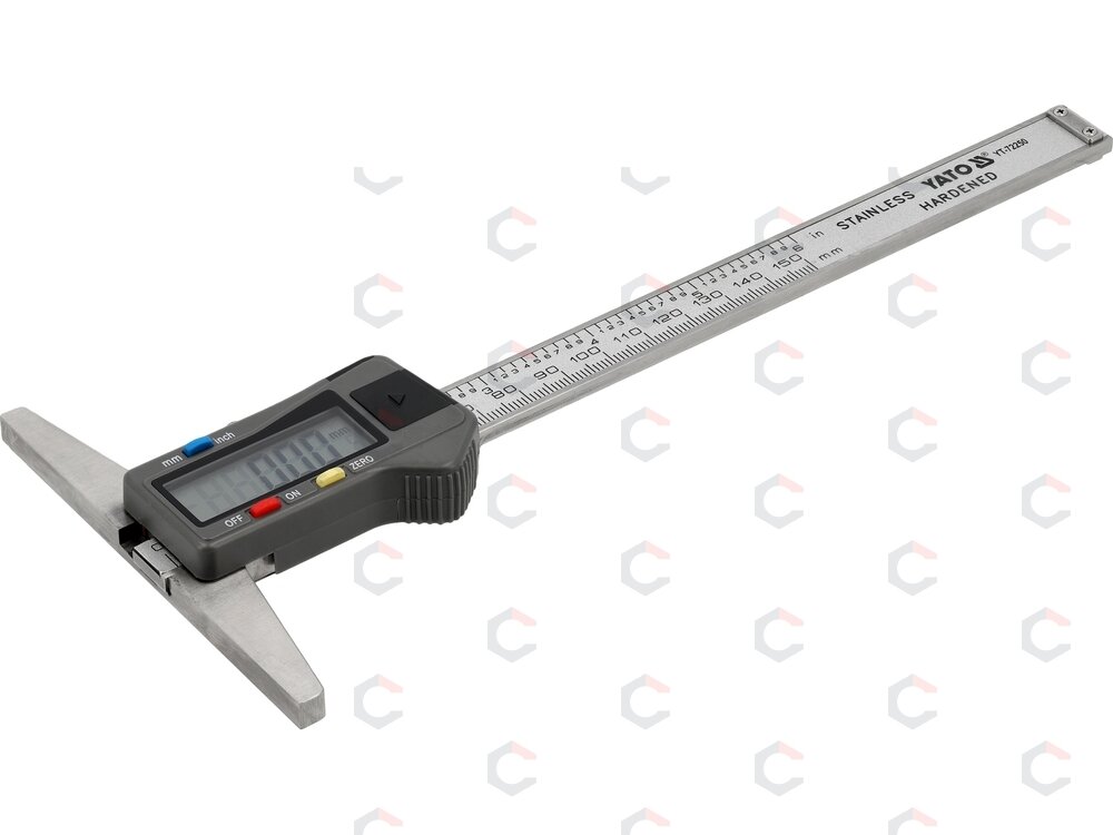 Skaitmeninis gylio slankmatis | 0–150 mm (YT-72250) Skaitmeninis gylio slankmatis | 0–150 mm (YT-72250)