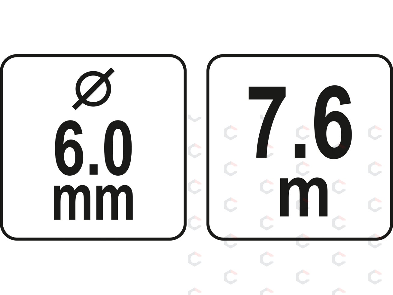Gyvatukas kanalizacijai būgninis | Ø 6 mm / 7,6 m (YT-24991) 5