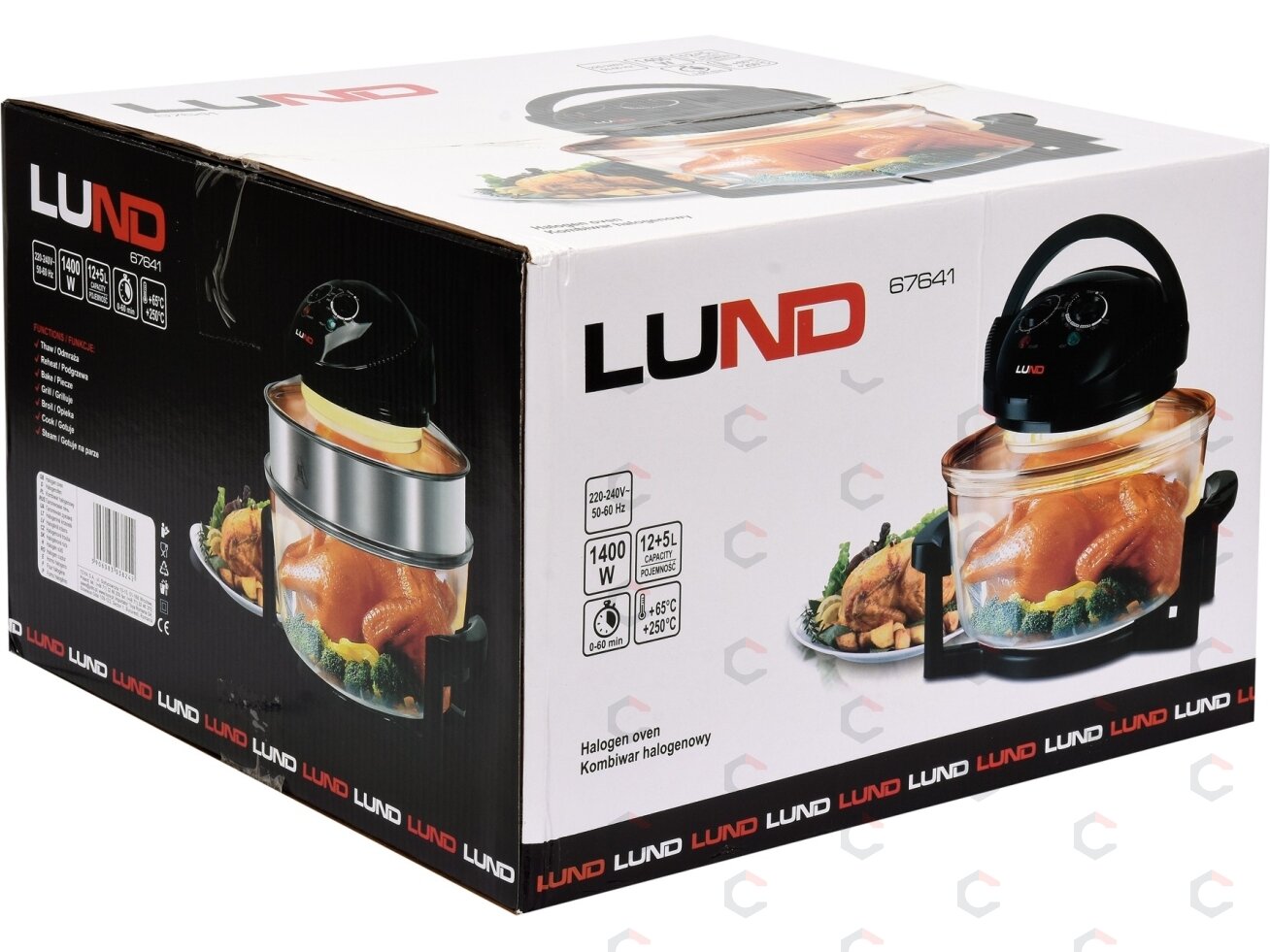Halogeninė orkaitė | 1400 W | 12 + 5 l | juoda (67641) 4 Halogeninė orkaitė | 1400 W | 12 + 5 l | juoda (67641) 4