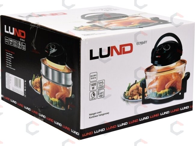 Halogeninė orkaitė | 1400 W | 12 + 5 l | juoda (67641) 4 Halogeninė orkaitė | 1400 W | 12 + 5 l | juoda (67641) 4