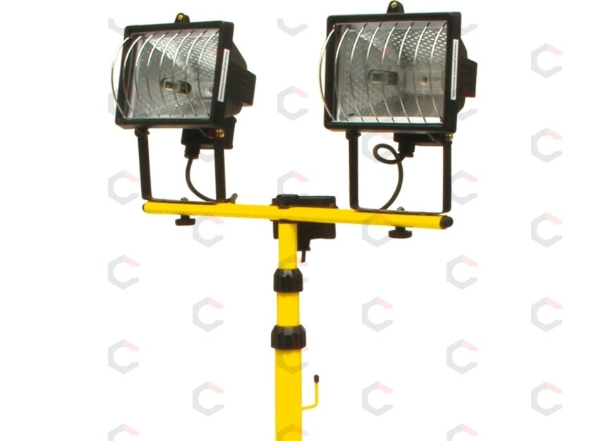 Halogeninės lempos | su stovu | 2 x 7500LM / 2X400W (82787) Halogeninės lempos | su stovu | 2 x 7500LM / 2X400W (82787)