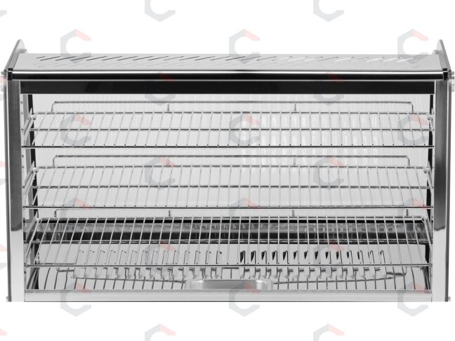 Šildoma vitrina | pastatoma | 160 l | 1500 W | 856 × 568 × 686 mm | 30–90 °C | 3 lentynos | stumdomos durys | nerūdijantis plienas ir stiklas | LED | vandens talpa drėgmei (YG-04981) 5 Šildoma vitrina | pastatoma | 160 l | 1500 W | 856 × 568 × 686 mm | 30–90 °C | 3 lentynos | stumdomos durys | nerūdijantis plienas ir stiklas | LED | vandens talpa drėgmei (YG-04981) 5