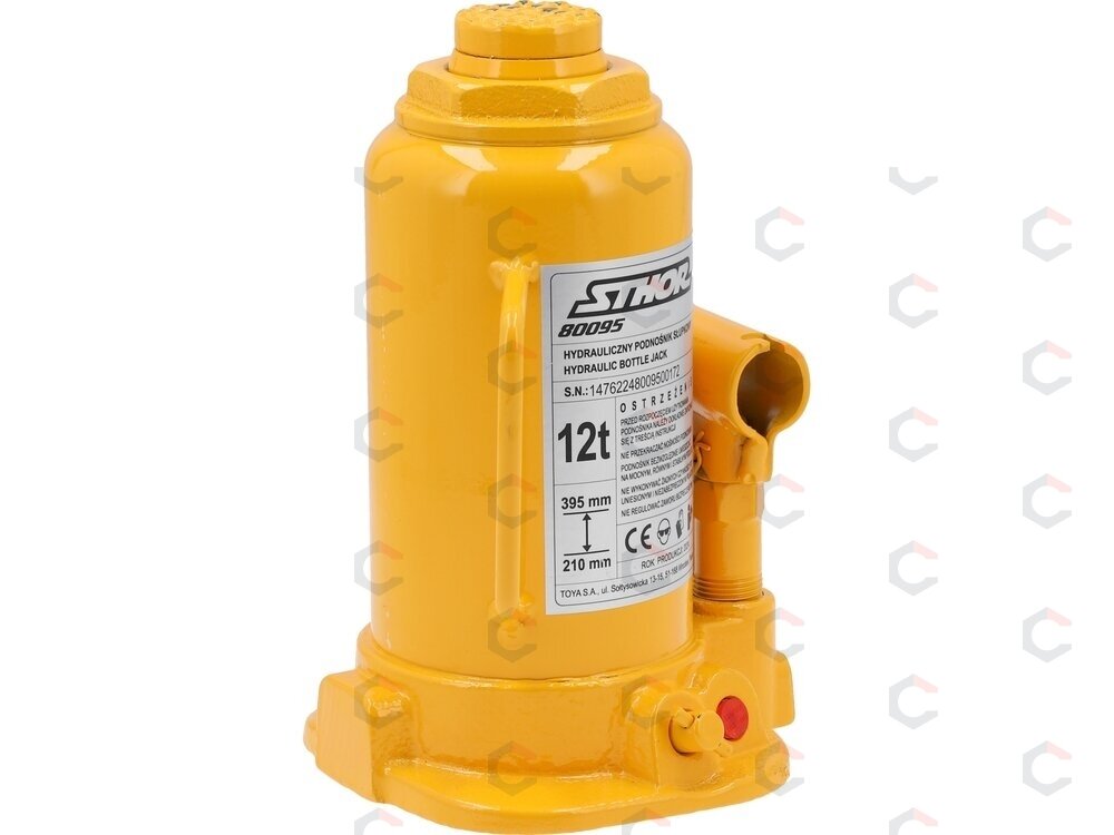 Hidraulinis butelinis domkratas | 12 t | 210–395 mm (80095) 1 Hidraulinis butelinis domkratas | 12 t | 210–395 mm (80095) 1