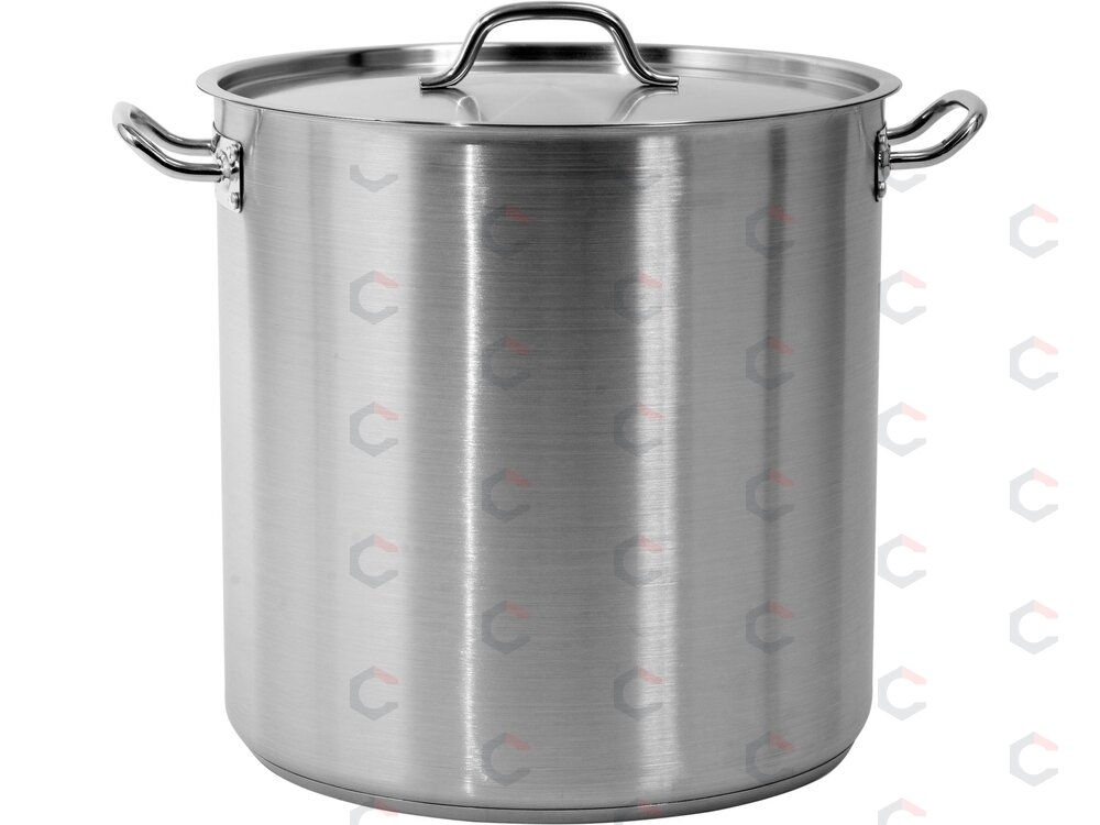 Aukštas nerūdijančio plieno puodas su dangčiu | Ø 40 cm | 400 × 400 mm | 50,3 l (YG-00008) Aukštas nerūdijančio plieno puodas su dangčiu | Ø 40 cm | 400 × 400 mm | 50,3 l (YG-00008)