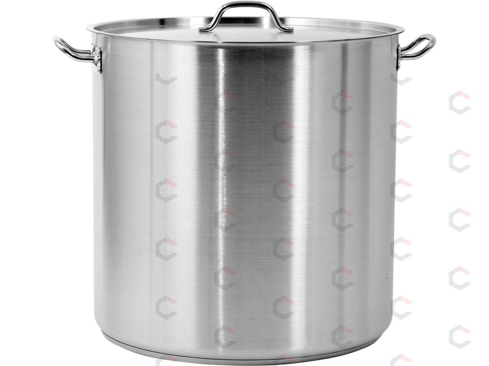 Aukštas nerūdijančio plieno puodas su dangčiu | Ø 50 cm | 500 × 500 mm | 98,2 l (YG-00010)