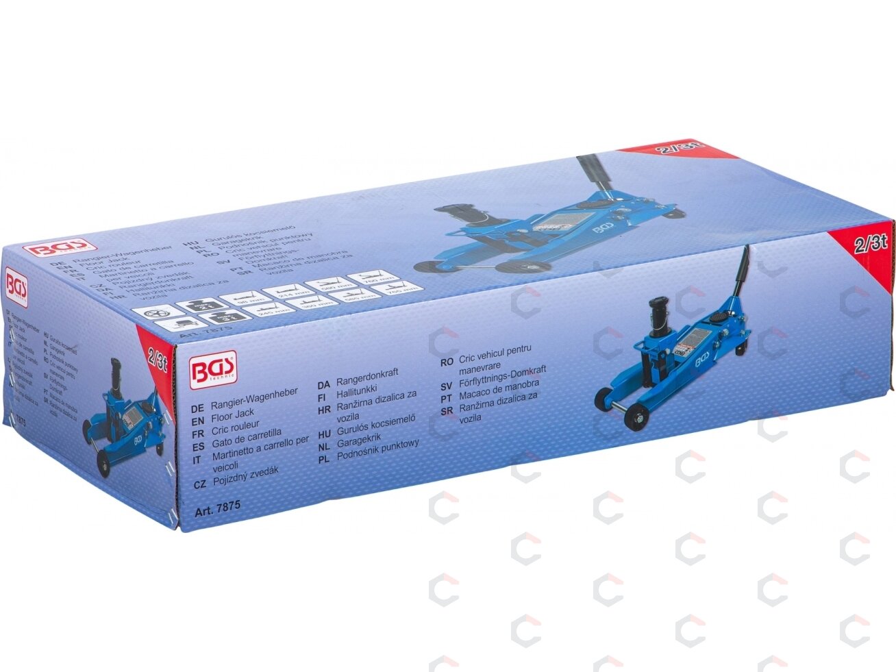 Hidraulinis domkratas su ratukais BGS | 2 / 3 t | 98–765 mm (7875) 7