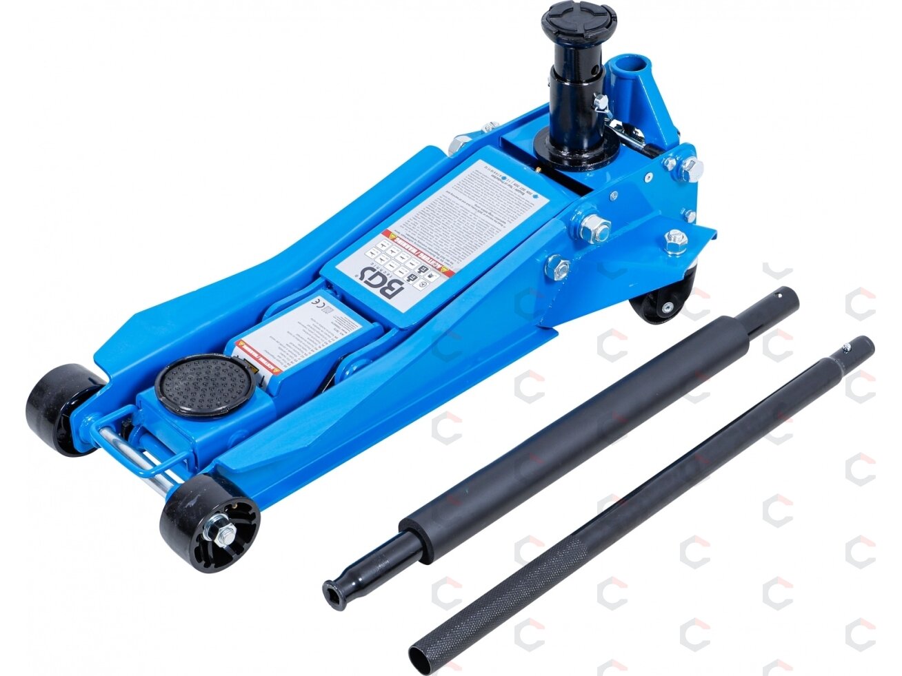 Hidraulinis domkratas su ratukais BGS | 2 / 3 t | 98–765 mm (7875)