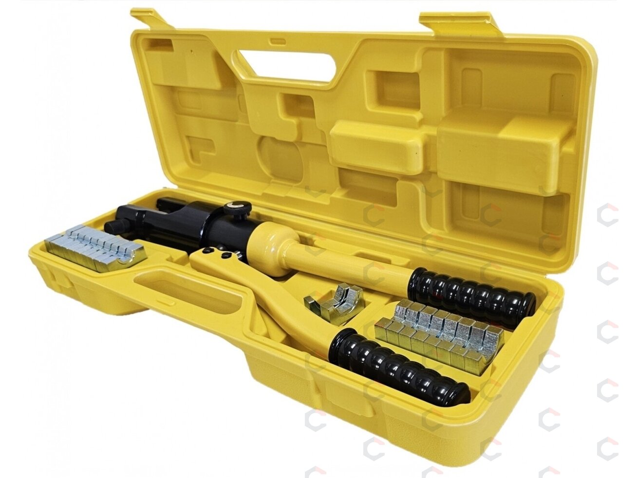 Hidraulinis kraštų užspaudimo įrankis | 10-300 mm² | 18 t (C0018) Hidraulinis kraštų užspaudimo įrankis | 10-300 mm² | 18 t (C0018)