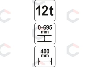 Hidraulinis presas 12 ton (YT-55580) 3 Hidraulinis presas 12 ton (YT-55580) 3