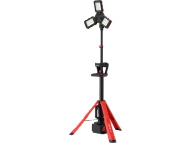 Hibridinis LED darbo prožektorius su trikoju | 100 W | 10 000 lm | 18 V / 110–240 V | be akumuliatoriaus (YT-818394)