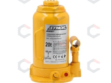 Hidraulinis butelinis domkratas | 20 t | 235–440 mm (80097)