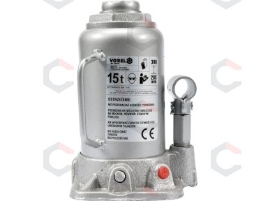 Hidraulinis domkratas 15t 205-390 mm TÜV/GS/CE (80072) Hidraulinis domkratas 15t 205-390 mm TÜV/GS/CE (80072)