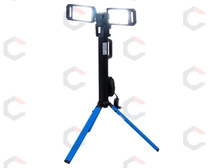 Hibridinis dvigubas SMD LED darbo prožektorius su stovu | 5000 lm (85360) Hibridinis dvigubas SMD LED darbo prožektorius su stovu | 5000 lm (85360)
