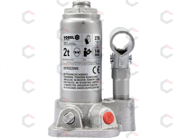 Hidraulinis domkratas 2 t, 148-276 mm TÜV/GS/CE (80012) Hidraulinis domkratas 2 t, 148-276 mm TÜV/GS/CE (80012)