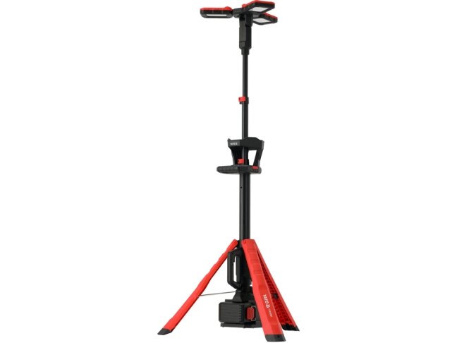 Hibridinis LED darbo prožektorius su trikoju | 100 W | 10 000 lm | 18 V / 110–240 V | be akumuliatoriaus (YT-818394) 4 Hibridinis LED darbo prožektorius su trikoju | 100 W | 10 000 lm | 18 V / 110–240 V | be akumuliatoriaus (YT-818394) 4