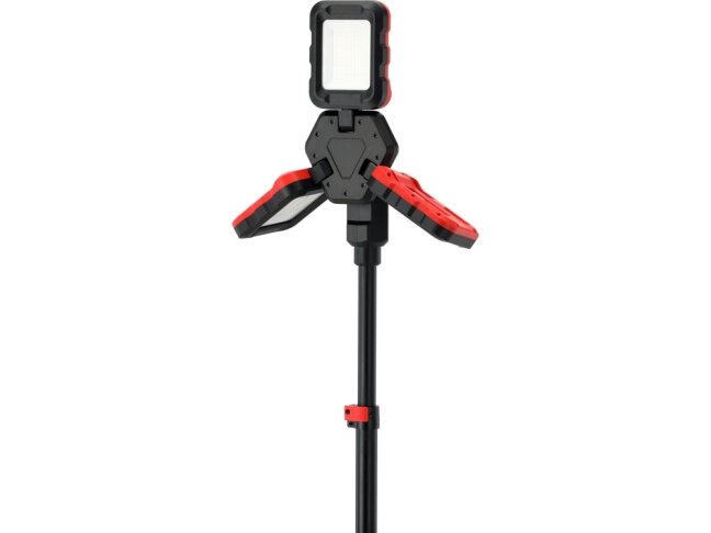 Hibridinis LED darbo prožektorius su trikoju | 100 W | 10 000 lm | 18 V / 110–240 V | be akumuliatoriaus (YT-818394) 10 Hibridinis LED darbo prožektorius su trikoju | 100 W | 10 000 lm | 18 V / 110–240 V | be akumuliatoriaus (YT-818394) 10