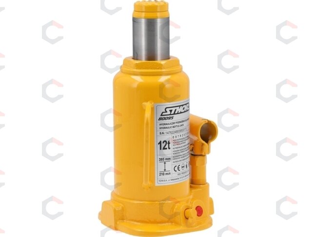 Hidraulinis butelinis domkratas | 12 t | 210–395 mm (80095) 2 Hidraulinis butelinis domkratas | 12 t | 210–395 mm (80095) 2