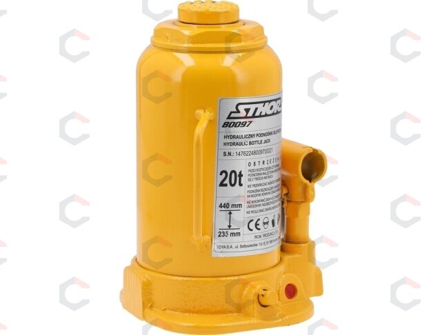 Hidraulinis butelinis domkratas | 20 t | 235–440 mm (80097) Hidraulinis butelinis domkratas | 20 t | 235–440 mm (80097)
