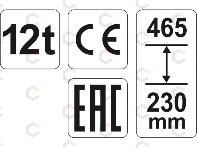 Hidraulinis cilindrinis domkratas | 12 t | 230–465 mm (YT-17005) 3 Hidraulinis cilindrinis domkratas | 12 t | 230–465 mm (YT-17005) 3