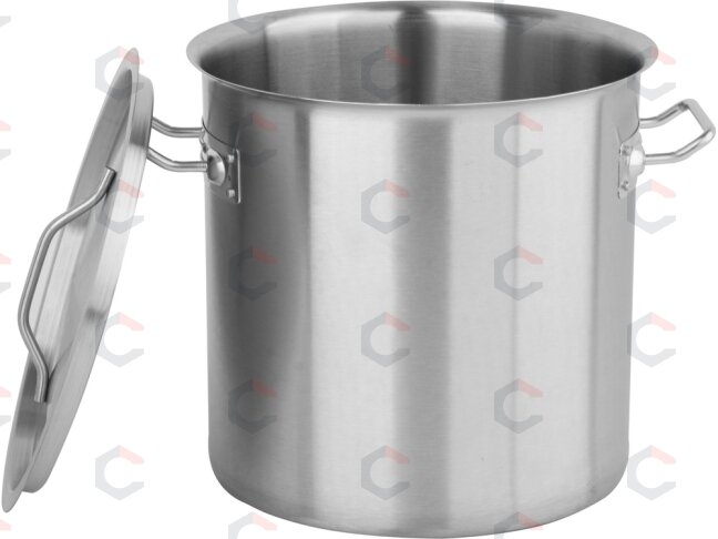 Aukštas nerūdijančio plieno puodas su dangčiu | Ø 36 cm | 360 × 360 mm | 36 l (YG-00016) 1
