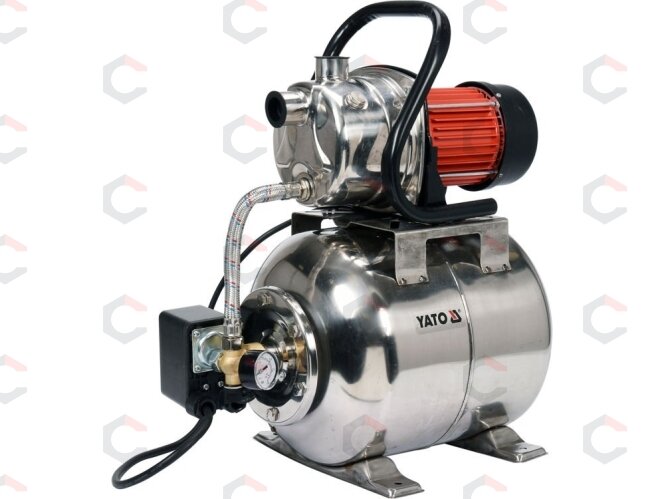 Hidroforas su baku | vandens tiekimo siurblys | 1200 W | 19 l (YT-85370) Hidroforas su baku | vandens tiekimo siurblys | 1200 W | 19 l (YT-85370)