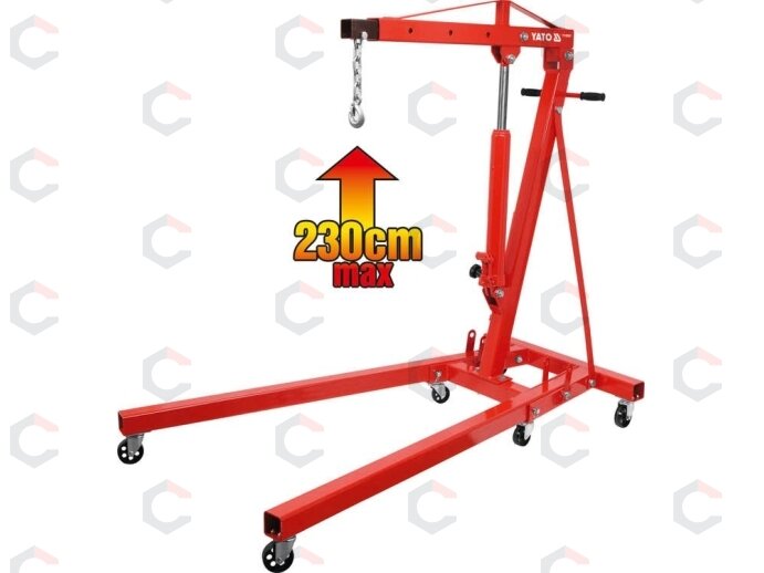 Hidraulinis dirbtuvių kranas YATO | 2000 kg | 25–2240 mm (YT-55557)
