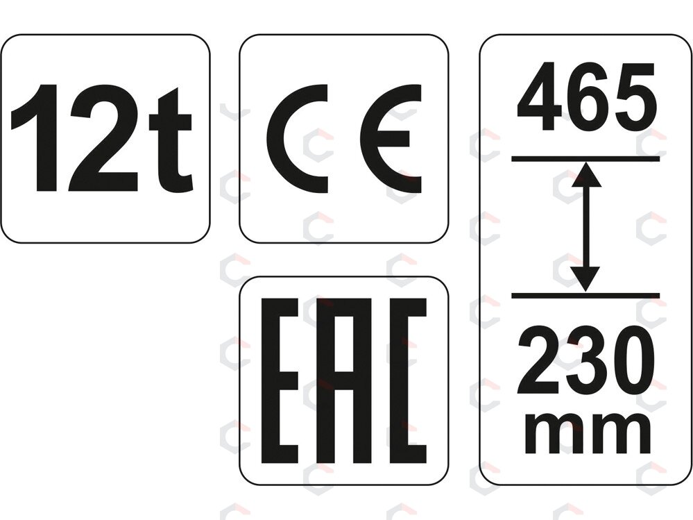Hidraulinis cilindrinis domkratas | 12 t | 230–465 mm (YT-17005) 3 Hidraulinis cilindrinis domkratas | 12 t | 230–465 mm (YT-17005) 3