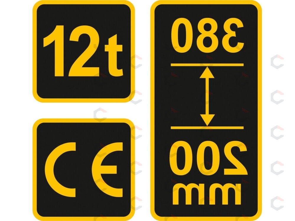 Hidraulinis domkratas 12t 200-380 mm TÜV/GS/CE (80062) 3 Hidraulinis domkratas 12t 200-380 mm TÜV/GS/CE (80062) 3