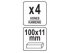 Honavimo akmenų rinkinys įrankiui YT-05821, 100 × 11 mm, 220, 4 vnt., YATO (YT-05823) 1 Honavimo akmenų rinkinys įrankiui YT-05821, 100 × 11 mm, 220, 4 vnt., YATO (YT-05823) 1