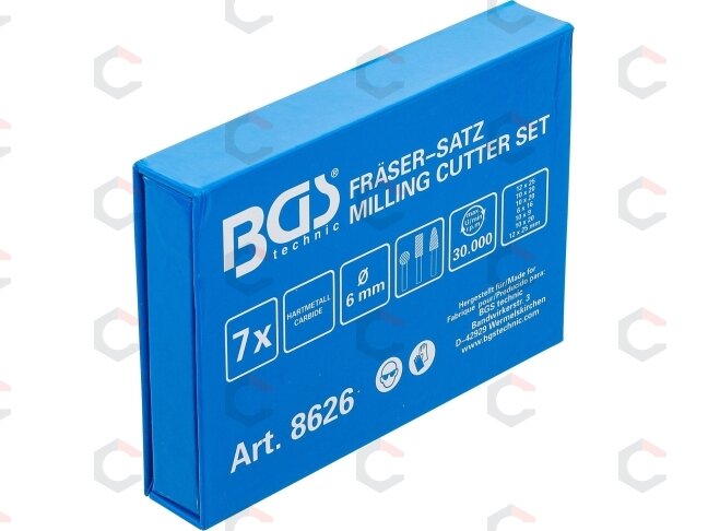HSS frezavimo rinkinys | 7 vnt. (8626) 4 HSS frezavimo rinkinys | 7 vnt. (8626) 4