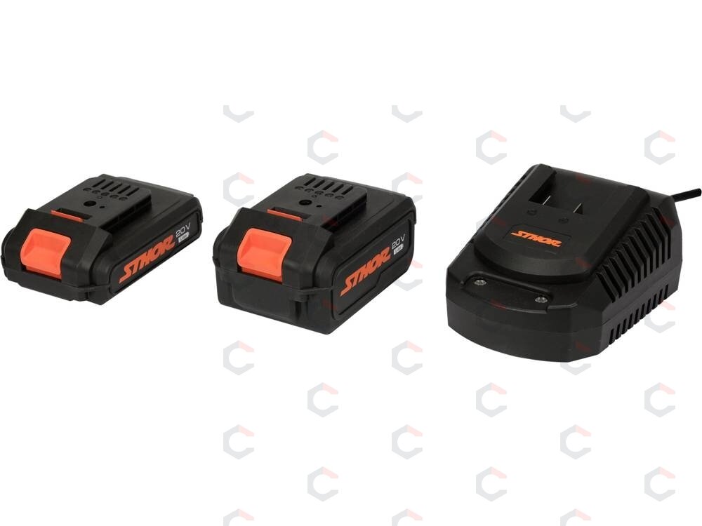 Įkrovimo rinkinys 20V | 4Ah+2Ah+įkroviklis (78262) Įkrovimo rinkinys 20V | 4Ah+2Ah+įkroviklis (78262)