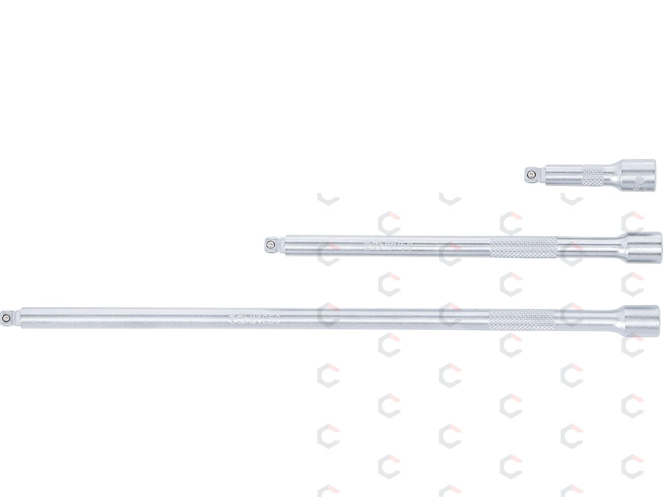 Ilgintuvų rinkinys | šarnyriniai | 6.3 mm (1/4") | 50/150/250 mm | 3 vnt. (2233) 2 Ilgintuvų rinkinys | šarnyriniai | 6.3 mm (1/4") | 50/150/250 mm | 3 vnt. (2233) 2