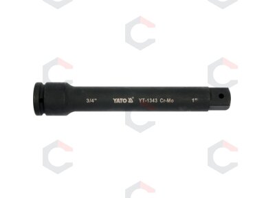 Ilgintuvas - adapteris smūginis 3/4"(F)x1"(M); 250 mm (YT-1343) Ilgintuvas - adapteris smūginis 3/4"(F)x1"(M); 250 mm (YT-1343)