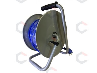 Ilgintuvas su metaliniu būgnu | 4 hermetinės rozetės | 3×2.5 mm² | 50 m (EG-0060) Ilgintuvas su metaliniu būgnu | 4 hermetinės rozetės | 3×2.5 mm² | 50 m (EG-0060)