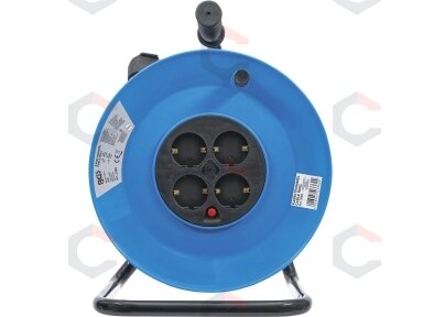 Ilgintuvas su rite 50 m | 3x1,5 mm² | 4 kištukiniai lizdai | IP 20 | 3000 W (3362)
