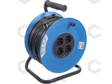 Ilgintuvas su rite 50 m | 3x1,5 mm² | 4 kištukiniai lizdai | IP 20 | 3000 W (3362)