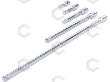 Ilgintuvų rinkinys | šarnyriniai | 12,5 mm (1/2") | 5 vnt. (6112) Ilgintuvų rinkinys | šarnyriniai | 12,5 mm (1/2") | 5 vnt. (6112)