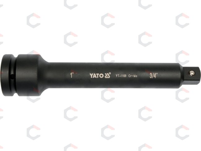 Ilgintuvas - adapteris smūginis 1"(F)x3/4"(M); 250 mm (YT-1169)