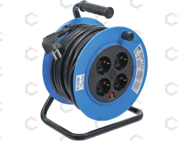 Ilgintuvas su rite 15 m | 3x1,5 mm² | 4 kištukiniai lizdai | IP 20 | 3000 W (3360)